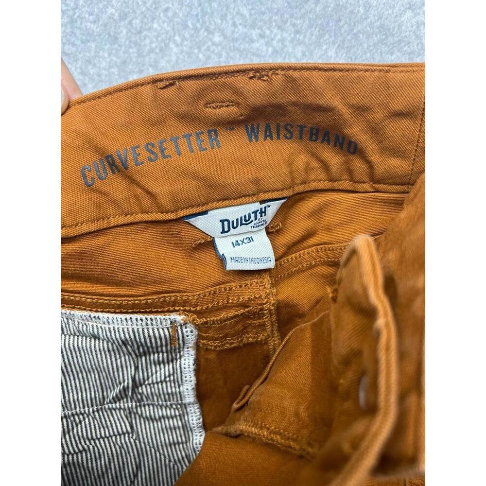 Duluth Trading Curve Setter Waistband Women's 14 x 31 Brown Cargo Stretch Pants - Picture 6 of 11